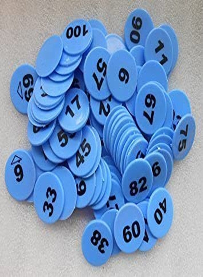 Snnp Plastic Numerical Token Coins, Coins (1 to 100) Round Shape Plastic Token, Multicolor Product - Image 1